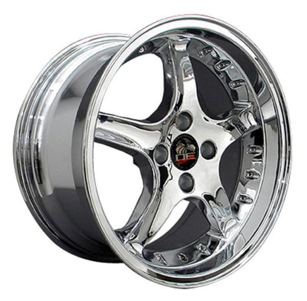 17" Chrome wheel replacement for Ford Mustang   1979-1993. Replica Rim 8181873