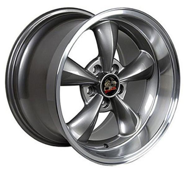 17" Gunmetal Machined Lip wheel replacement for Ford Mustang   1994-2004. Replica Rim 8181830