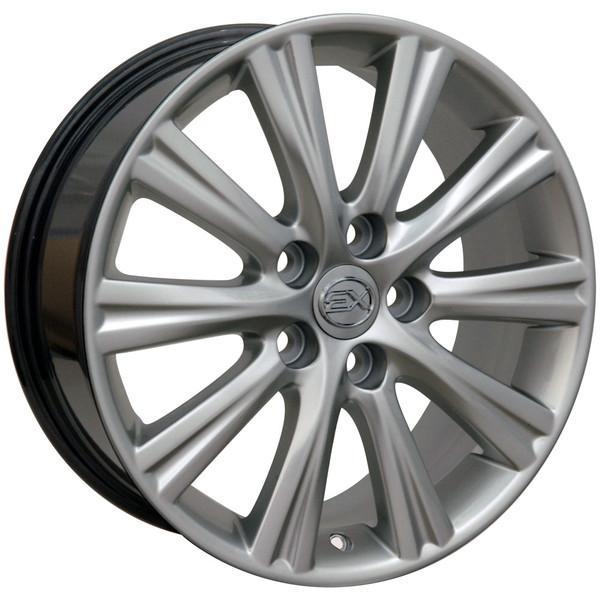 17" Hypersilver wheel replacement for Toyota Sienna 1998-2017. Replica Rim 9489833