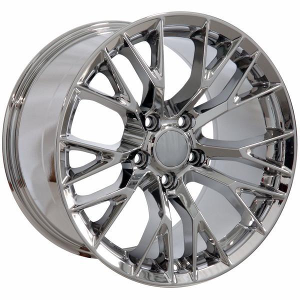 18" Chrome wheel replacement for Chevy Corvette  1988-2004. Replica Rim 9506441