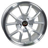 18" Silver Machined wheel replacement for Ford Mustang  1994-2004. Replica Rim 8181975