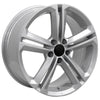 18" Silver wheel replacement for Volkswagen VW GTI 2006-2017. Replica Rim 9457386