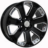 20" Black Chrome Inserts wheel replacement for Chevy C2500 1988-2000. Replica Rim 9489921