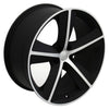 20" Black Machined wheel replacement for Dodge Challenger 2009-2017. Replica Rim 9453162