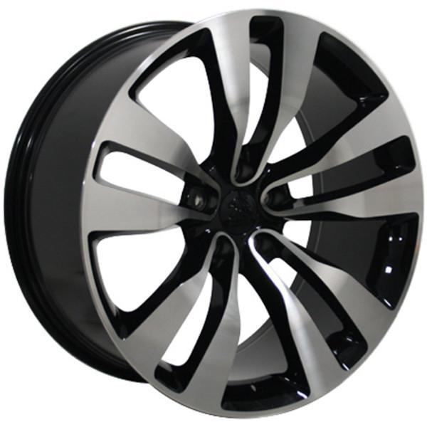 20" Black Machined wheel replacement for Dodge Challenger 2009-2017. Replica Rim 9472070