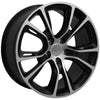 20" Black Machined wheel replacement for Dodge Durango 2011-2017. Replica Rim 9469795
