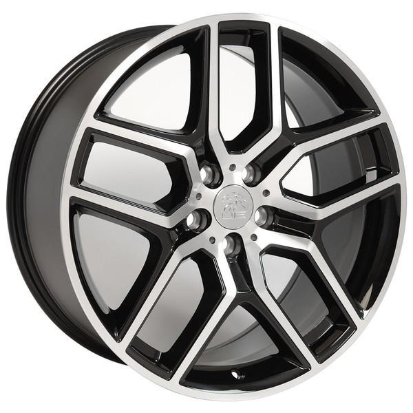 20" Black Machined wheel replacement for Ford Explorer 2011-2017. Replica Rim 9507073