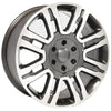 20" Machined Gunmetal wheel replacement for Lincoln Navigator 2003-2017. Replica Rim 9506270
