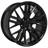 20" Satin Black wheel replacement for Chevy Camaro 2010-2017. Replica Rim 9506888