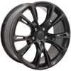 20" Satin Black wheel replacement for Dodge Durango 2011-2017. Replica Rim 9469794