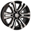 22" Black Machined wheel replacement for Chevy Avalanche 2002-2013. Replica Rim 9507898