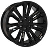 22" Black wheel replacement for Chevy Avalanche 2002-2013. Replica Rim 9507902