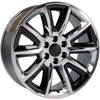 22" Chrome Black Inserts wheel replacement for Chevy Avalanche 2002-2013. Replica Rim 9507612