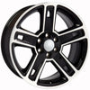 22" Hyper Black Machined wheel replacement for Chevy Avalanche 2002-2013. Replica Rim 9507618
