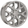 22" Polished wheel replacement for Chevy C2500 1988-2000. Replica Rim 9507293