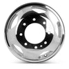 Front view of the 17x6.5" GMC Sierra 2500 3500 wheel replacement 2011-2019 replica rim ALY05519U80N, 23465077