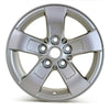 Front view of the 16x7.5" Chevy Malibu wheel replacement 2013-2016 replica rim ALY05558U20N, 9598666
