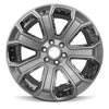 Front view of the 22x9" GM Trucks wheel replacement 2015-2020 replica rim ALY05660U78N, 19301190
