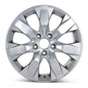 Front view of the 17x7.5" Honda Accord wheel replacement 2008-2011 replica rim ALY63934U20N, 42700TA0A81, 42700TA0A82