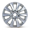 Front view of the 18x8" Honda Accord wheel replacement 2008-2010 replica rim ALY63937U20N, 42700S2AA91