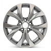 Front view of the 17x7" Honda Civic wheel replacement 2012-2014 replica rim ALY64025U10N, 42700TR4A91