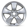 Front view of the 17x7" Toyota Prius wheel replacement 2010-2015 replica rim ALY69568U20N, 4261147170, 4261147200
