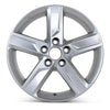 Front view of the 17x7" Toyota Camry wheel replacement 2012-2014 replica rim ALY69604U20N, 4261106750, 4261106770