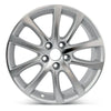 Front view of the 18x7.5" Toyota Avalon wheel replacement 2013-2015 replica rim ALY69624U15N, 4261107080, 4261107090