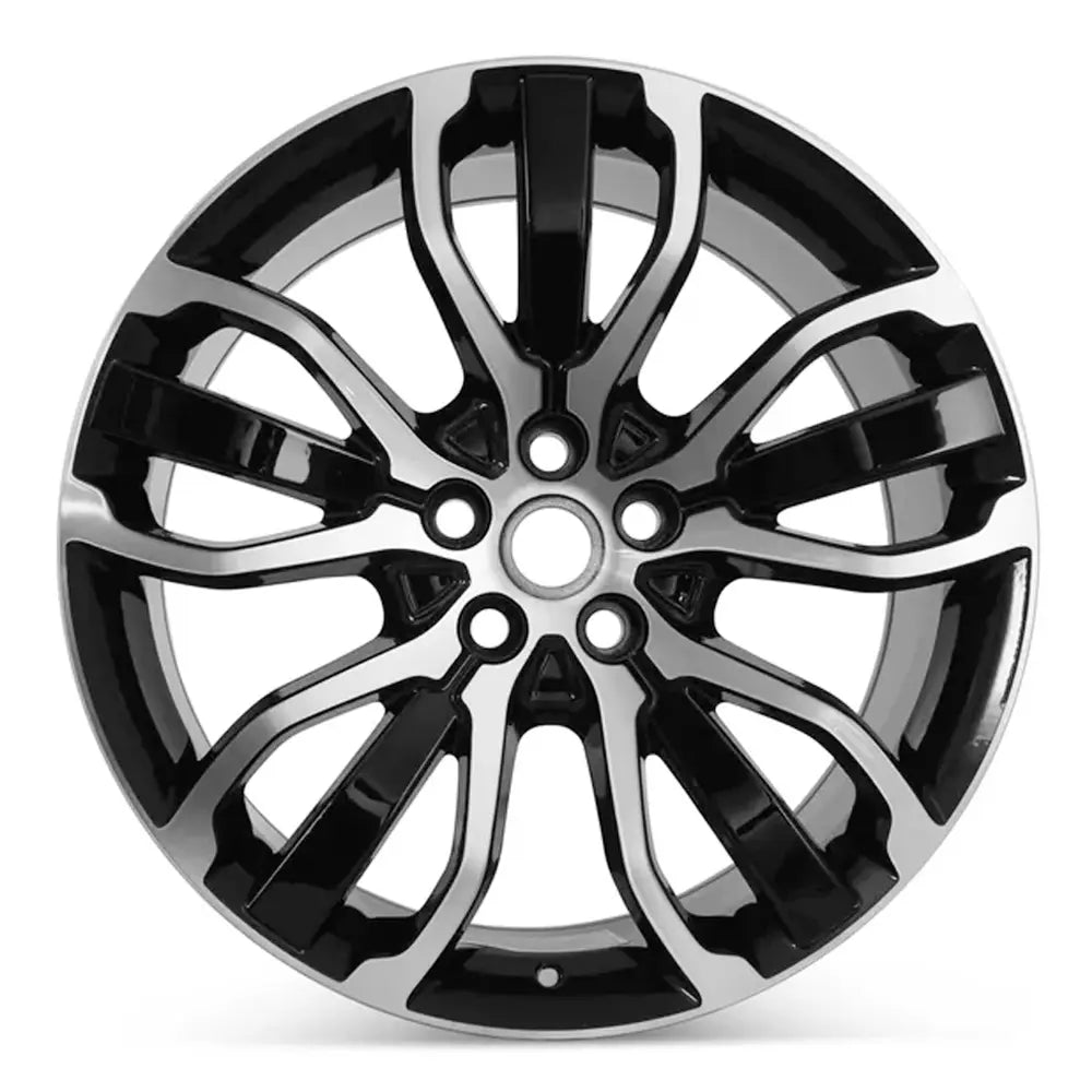 Front view of the 21x9.5" Land Rover Range Rover Sport wheel replacement 2018-2022 replica rim ALY72254U45N, LR072693