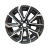 Front view of an 18" Toyota Camry wheel replacement 2019-2021 Machined Charcoal replica rim 75236 part 261112E10
