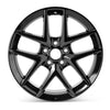 Front view of the 18x8" Honda Civic wheel replacement 2022-2023 replica rim ALY95301U45N, 42700T20A71