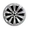 20x9 inch Tesla Model X rim ALY97800. Silver OEMwheels.forsale 102724400A