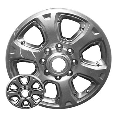 20x8 inch Dodge Pickup rim ALY02477. Hypersilver OEMwheels.forsale 1VQ85RXFAB, 1VQ85RXFAA 