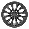 Front view of a 17x8 Black wheel replacement for Chevy Colorado replica rim 9510956