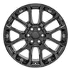 Front view of a 22x9 Black wheel replacement for Chevy Suburban replica rim 9510988
