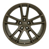 Front view of a 20x10 Bronze wheel replacement for Dodge Challenger replica rim 9511050