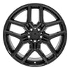 Front view of a 20x9 Black wheel replacement for Ford Explorer replica rim 9510959