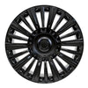 Front view of a 24x10 Black wheel replacement for Cadillac Escalade replica rim 9511005