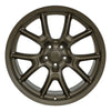 Front view of a 20x11 Bronze wheel replacement for Dodge Charger replica rim 9511072