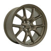 Angle view of a 20x11 Bronze wheel replacement for Dodge Charger replica rim 9511072